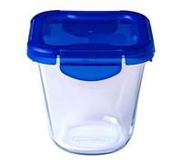 Pyrex Easy Wash Cook & Go Glass Container 800ml with Lid 12cm Blue