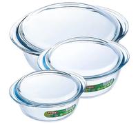 Pyrex Essentials 3 Piece Round Casserole Set