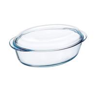 Pyrex Essentials Glass oval Casserole high resistance, 3 L