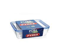 Pyrex Food Storage Container with Glass Lid Rectangular Food Cook , Fridge Safe