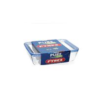 Pyrex Food Storage Container with Glass Lid Rectangular Food Cook , Fridge Safe