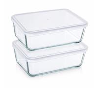 Pyrex Food Storage Containers Cook & Freeze Glass 2 x1.5L Microwave Freezer Oven