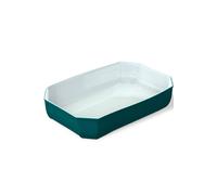 Pyrex Geometric Rectangular Roaster Teal Teal