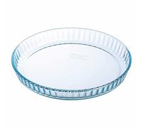 Pyrex Classic Bake & Enjoy Glass Quiche Flan Dish 25cm 1.1 Litre Transparent (Pack of 2)