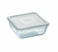 Pyrex Cook&Freeze Recipient Care Glass Size with lid 20.5 x 20.5 x 7.5 cm - Without lid 20 x 20 x 7 cm