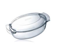 Pyrex Glass Fire & Heat-Resistant Casserole Roasting Dish With Lid, Glass, 5,8 L