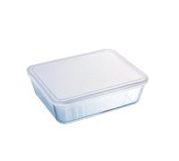 Pyrex Small Rectangular Dish with Lid Clear