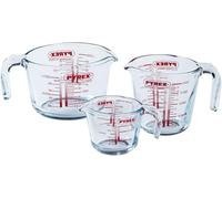 Pyrex Glass Measuring Jug Set 1 Litre Transparent Microwave & Dishwasher Safe