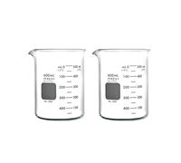 PYREX Griffin Borosilicate Glass Beaker- Low Form Graduated Measuring Beaker with Spout- Premium Scientific Glassware for Laboratories, Classrooms or Home Use - PYREX Chemistry Glassware, 600mL, 2/Pk