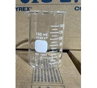 PYREX Heavy Duty Griffin 1003 150mL Beaker Double Scale Graduated; Each
