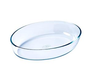 PYREX, Ideal Airfryer, Oval Oven Dish, Resistant Borosilicate Glass, 21 x 13 cm, Homogeneous Baking