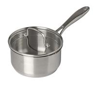 Pyrex, Infinity Saucepan with Lid, Diameter 16 cm, Fixed Handle, Stainless Steel, PFAS Free, Stainless Steel, Suitable for All Heat Sources Including Induction and Oven