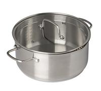 Pyrex, Infinity Stew Pot with Lid, Stainless Steel, Diameter 24 cm, PFAS Free, Stainless Steel, Suitable for All Heat Sources Including Induction and Oven