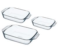 Pyrex Irresistible 3 Piece Glass Roaster Set