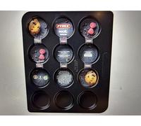 Pyrex Magic Muffin Tray 12 Cup Carbon Steel Non Stick Coating Black (Pack of 2)