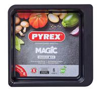 Pyrex Magic Square Roaster Carbon Steel Non Stick 24 x 24cm Black