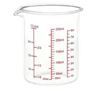 Pyrex Measuring Jug, Glass Measuring Jug for Baking and Cocktails, Heat-Resistant Borosilicate Glass with V-Shaped Spout, Practical Kitchen Gadgets