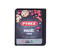 Pyrex MG33BV6 Magic Baking Tray, Black, 33 Centimeter