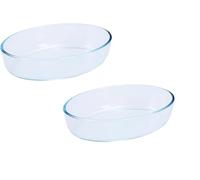 Pyrex Microwave Safe Classic Oval Roaster 26cm Transparent (Pack of 2)