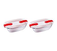 Pyrex Cook and Heat Rectangular Dish with Lid 350ml - [FC366]