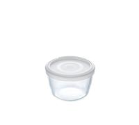 Pyrex 1.1L Dishwasher Safe Classic Round borosilicat Glass Dish With Plastic Lid