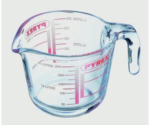 Pyrex Mini Glass Measuring Jug 0.25L 250Ml Classic Kitchen Prep Measurement Jug