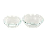 Pyrex Mixing Bowl Bundle - (1) 323 1.5 Quart Glass Bowl and (1) 325 2.5 Quart Glass Bowl (No Lids) Made in the USA