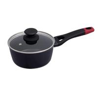Pyrex - Optima+ Aluminium Saucepan with lid - Suitable for All Heat Sources, Including Induction - PFAS-Free Non-Stick Coating - Ultra Scratch Resistant - Dishwasher Safe - Soft Touch Handle (Ø16 cm)