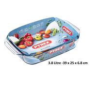 Pyrex Optimum Glass rectangular Roaster High resistance Easy grip 39x25 cm