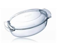 Pyrex Oval Glass Casserole Dish 4.5Ltr - [P591]