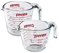 Pyrex Prepware 1-Cup Measuring Cup, Clear with Red Measurements