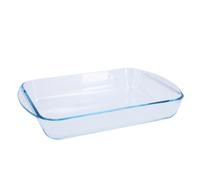 Pyrex Rectangular Glass Roasting Dish, Clear, Size: 35 x 23 cm, Glass Rectangular Roaster, Oven Baking Dish, Highly Thermal Resistant: Oven, Microwav