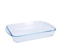 Pyrex Rectangular Glass Roasting Dish, Clear, Size: 35 x 23 cm, Glass Rectangular Roaster, Oven Baking Dish, Highly Thermal Resistant: Oven, Microwave & Dishwasher Safe, GD030