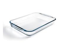 Pyrex Rectangular Glass Roasting Dish, Clear, Size: 40 x 27 cm, Glass Rectangular Roaster, Oven Baking Dish, Highly Thermal Resistant