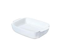 Pyrex Rectangular Stoneware Dish 30 x 22 cm White Signature, Ceramic, 30x22cm