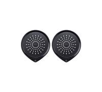 Pyrex Set of 2 Magic Pizza Pan in Black Pyrex Black