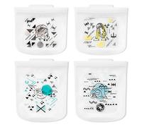 Pyrex Slcn DTCM St 2Md 2Lg Starwars Silicone Bags, Medium, Large, Clear/Multi