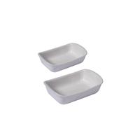 Pyrex 'supreme' 2 Piece Rectangular Roaster Set In White White One Size