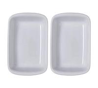 Pyrex Supreme Ceramic Rectangular Roaster 30 x 20cm Pure White (Pack of 2)