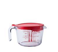 Pyrex Toughened Glass Clear Measuring Jug with Lid 1Ltr (Each)