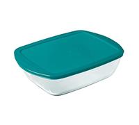 Pyrex Microwave Safe Classic Rectangular Glass Dish 350ml Green