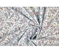 Pyrhan 100% Cotton Fabric by Rose & Hubble | Baby Star Falling Printed Cotton Fabric by The Metre UK | 45 inches (114 cm) | Crafting Fabric & Dressmaking Fabric | Dress Fabric Material (Sky)
