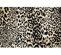 Pyrhan Cheetah Animal 100% Pure Cotton Prints - 45 inches Wide Fabric Sold by The metre - Perfect for Sewing Projects and Dress Making., Black (Cheetah-45)
