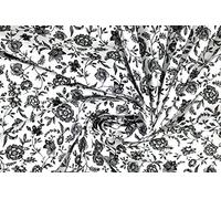 Pyrhan Forest Prints 100% Pure Cotton - 60 inches (148 cm Approx) Wide Fabric Sold by The metre - Perfect for Sewing Projects and Dress Making. (White)