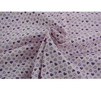 Pyrhan Ltd 100% Cotton 45" wide Little Hearts Print (Pale Pink)