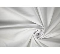 Pyrhan Ltd, 96” Wide Sheeting White Fabric by The Metre UK, 68 Pick Cotton Fabric Material for Sewing, Dressmaking, Upholstery, Curtain, Craft & Lining Projects (White)