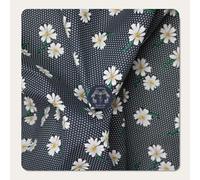 PYRHAN LTD Poly Cotton Fabric - Batik Daisy Quilt Sewing Fabric (Pink, Yellow, Black, Blue, Navy) by The Metre