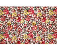 Pyrhan Magic Art Rose Floral 100% Pure Cotton Prints - 60 inches (153 cm Approx) Wide Fabric Sold by The metre - Perfect for Sewing Projects and Dress Making. (Pink White)