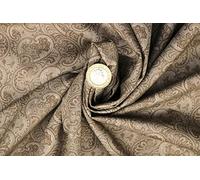 Pyrhan Modern Paisley 100% Pure Cotton Prints - 45 inches (114 cm Approx) Wide Fabric Sold by The metre - Perfect for Sewing Projects and Dress Making. (Brown)