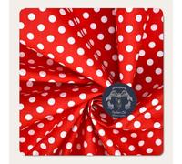 PYRHAN Polka Dot Fabric by the Metre UK - 45 Inch Wide Polycotton Print for Dressmaking, Quilting & Sewing - Cotton Blend Material for Crafting, Curtain Fabric, Floral & Spotty Dress Fabric.